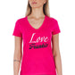 Pink Cotton Women T-Shirt