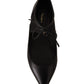 Elegant Black Mesh Ballerina Flats