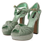 Elegant Velvet Ankle Strap Sandals