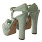 Elegant Velvet Ankle Strap Sandals