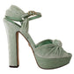 Elegant Velvet Ankle Strap Sandals