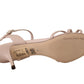 Chic Light Pink Kitten Heel Sandals