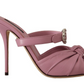 Elegant Pink Crystal Heeled Sandals