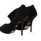 Elegant Stretch Socks Boots in Black