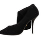 Elegant Stretch Socks Boots in Black