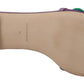 Elegant Purple Mesh Slide Flats