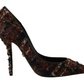 Elegant Multicolor Tweed Pumps