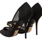 Crystal-Embellished Mesh Mary Jane Pumps