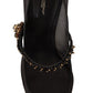 Crystal-Embellished Mesh Mary Jane Pumps