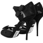 Elegant Mesh Ankle Strap High Heels Pumps
