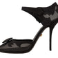 Elegant Mesh Ankle Strap High Heels Pumps