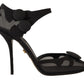 Elegant Mesh Ankle Strap High Heels Pumps