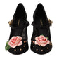 Elegant Floral Crystal Mesh Pumps