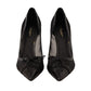 Elegant Black Mesh Stiletto Pumps