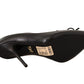 Elegant Black Leather Stiletto Pumps