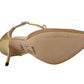 Elegant Yellow Mesh Heels For Special Occasions