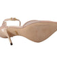 Elegant Pink Leather Heels Pumps