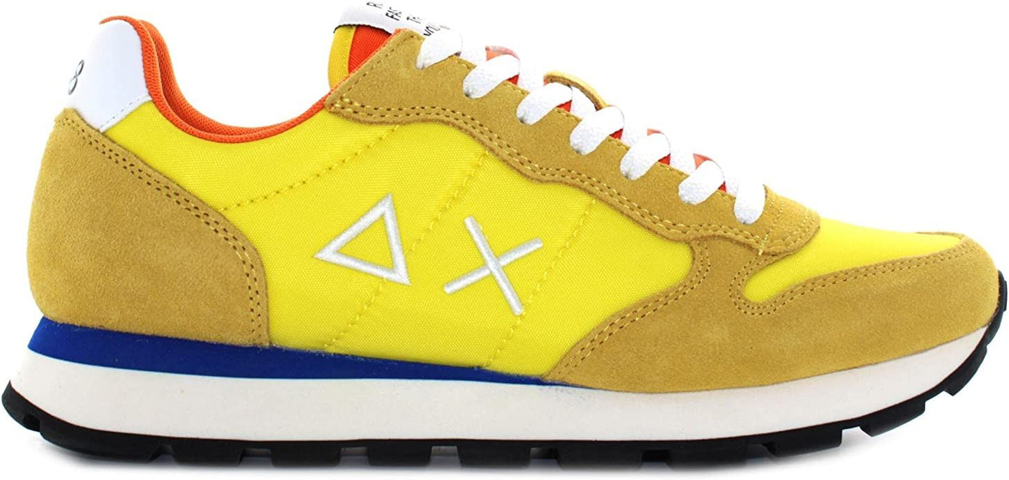 Yellow Leather Men Sneaker