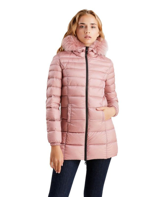 Pink Polyamide Women Jacket