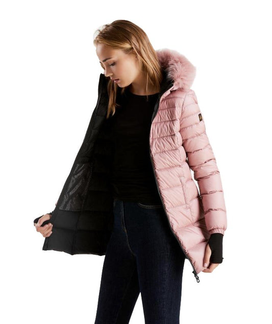 Pink Polyamide Women Jacket