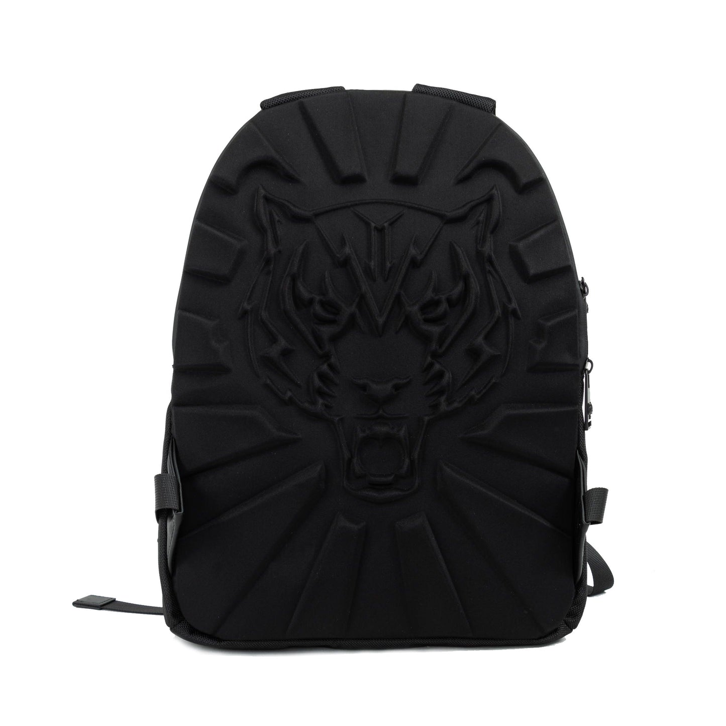 Black Polyester Men Backpack