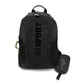 Black Polyester Men Backpack