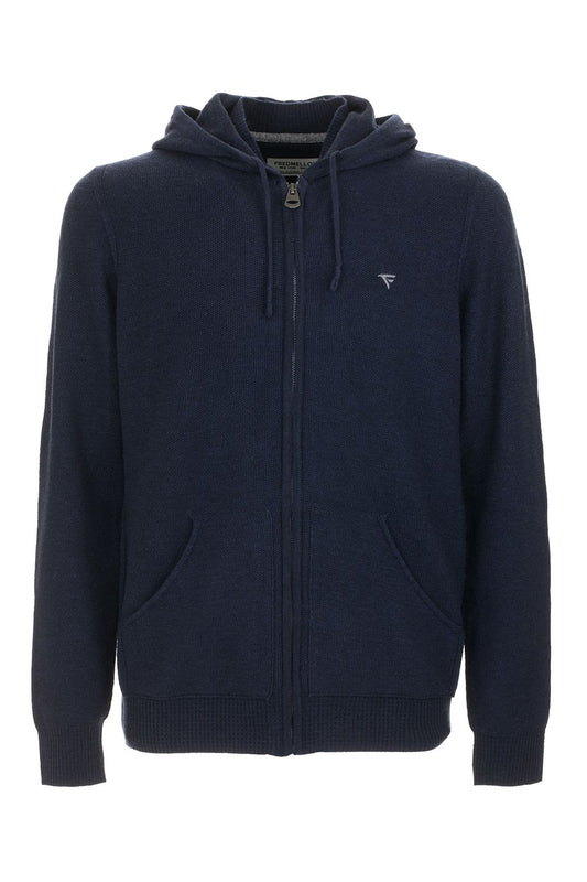 Blue Wool Men Sweater