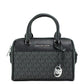 Travel XS Black Signature Leather Duffle Crossbody Handbag Purse