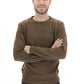 Brown Wool Men Sweater