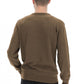 Brown Wool Men Sweater