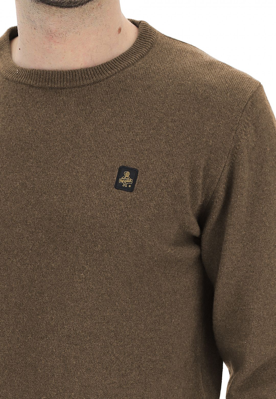 Brown Wool Men Sweater
