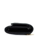 Jet Set Travel Large Black Quilted Vegan Leather Trifold Wallet