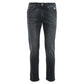 Black Cotton Men's Jeans