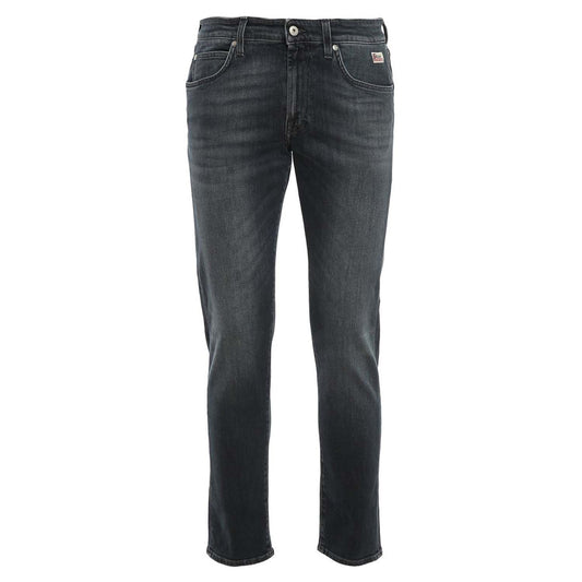 Black Cotton Men's Jeans