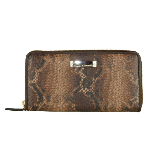 "Brown Calfskin Women Wallet"