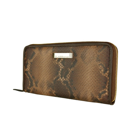 "Brown Calfskin Women Wallet"