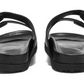 Black Leather Women Sandal