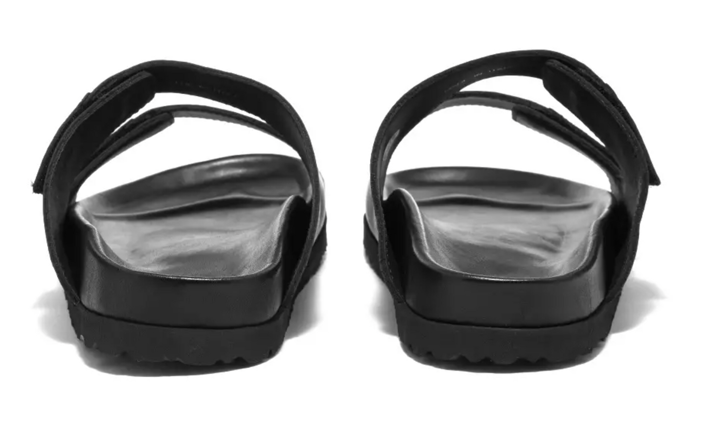 Black Leather Women Sandal
