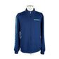 Blue Cotton Men Sweater
