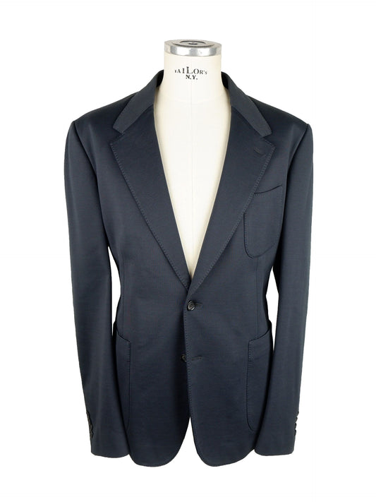 Gray Cotton Men's Blazer