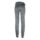 Gray Cotton Women Jeans