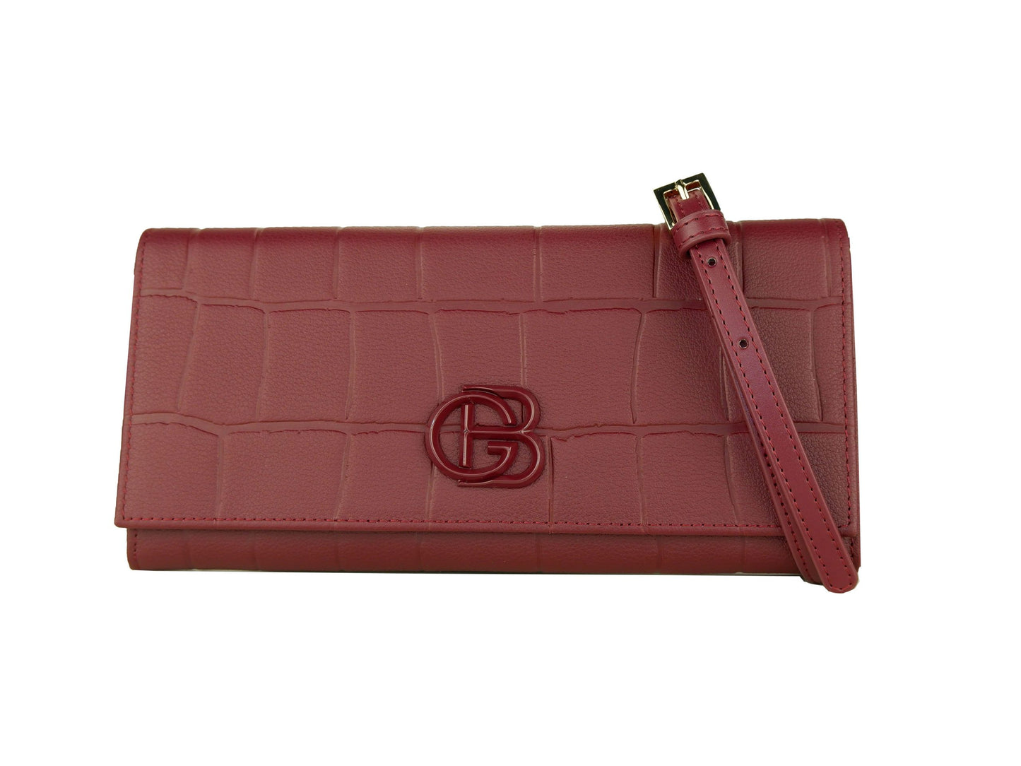 Red Calfskin Women Crossbody Bag