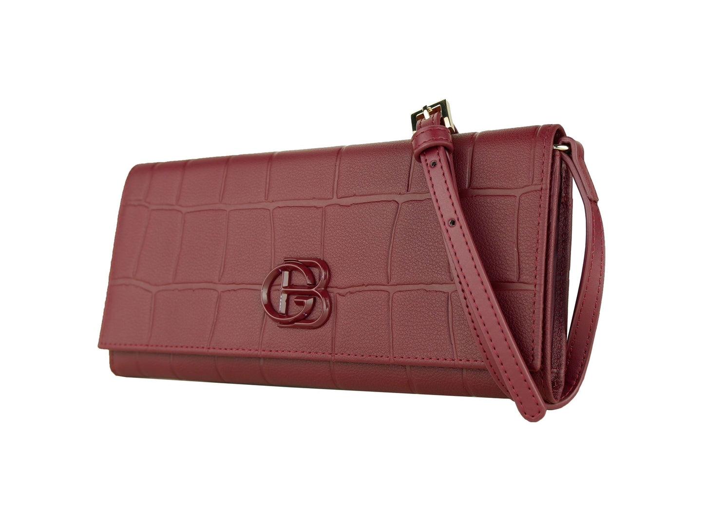 Red Calfskin Women Crossbody Bag