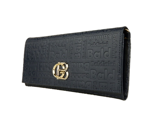 Blue Calf Leather Women Crossbody Bag