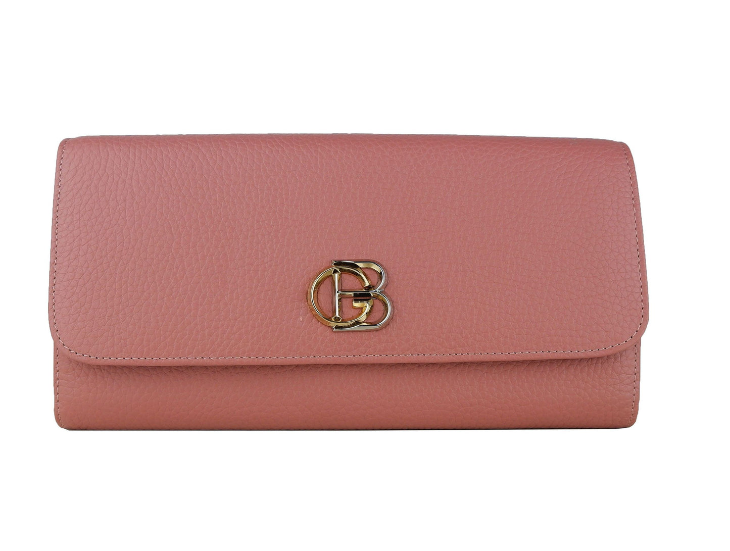 Pink Calfskin Leather Women Crossbody Bag