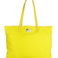 Yellow Polyurethane Women Shoulder Bag