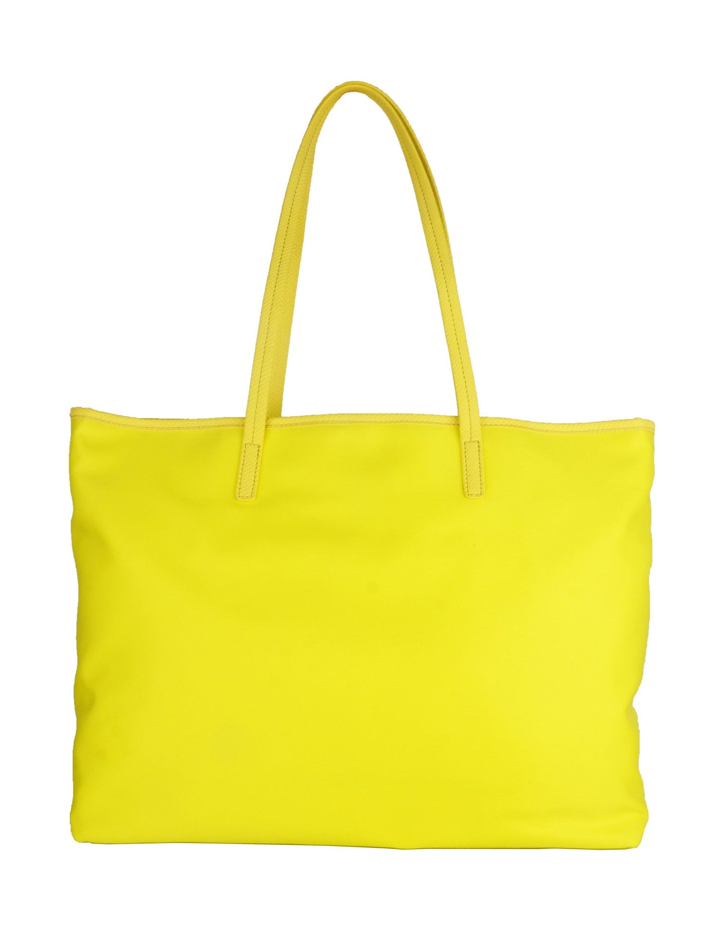 Yellow Polyurethane Women Shoulder Bag