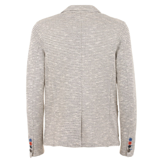 White Cotton Men Blazer