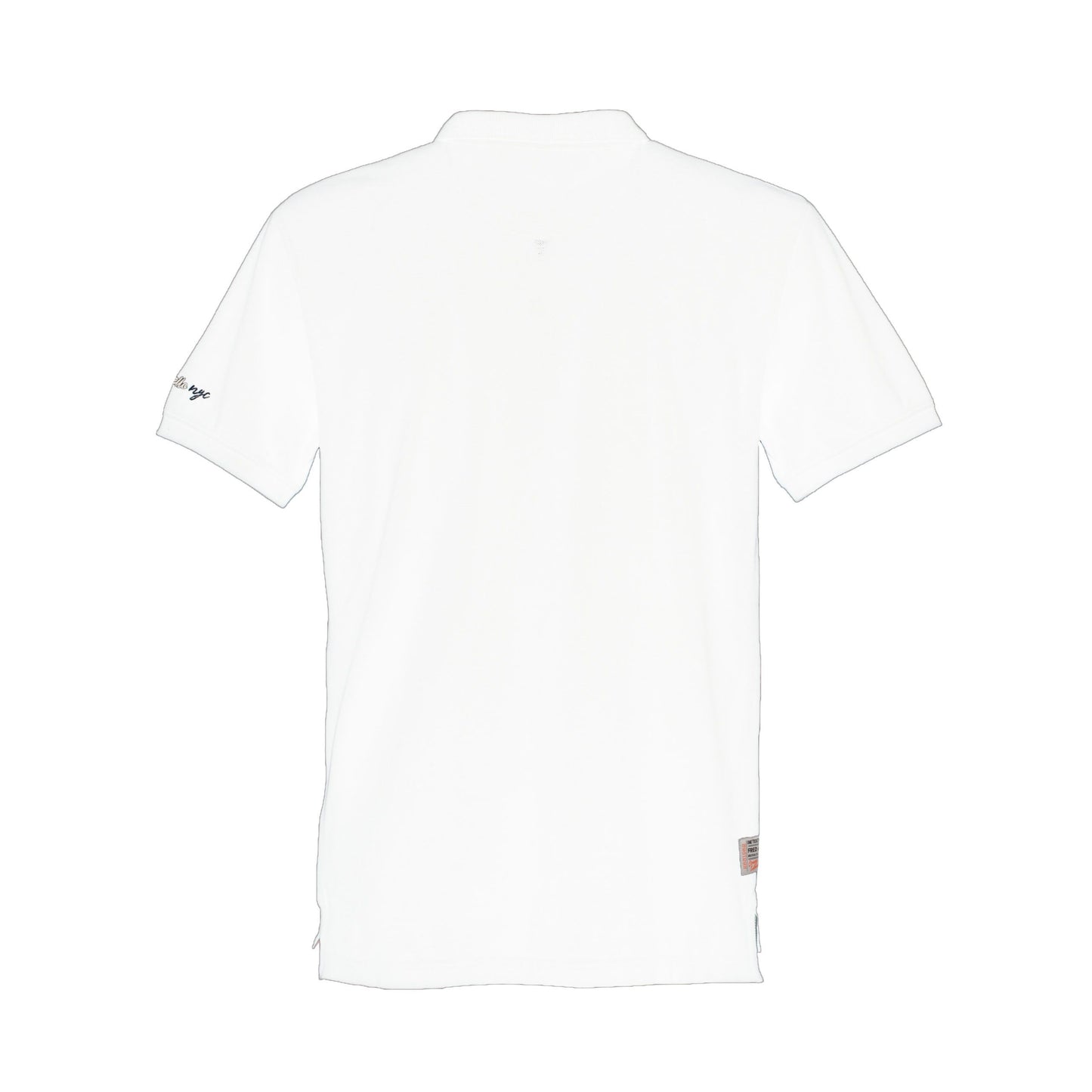 White Cotton Men Polo Shirt