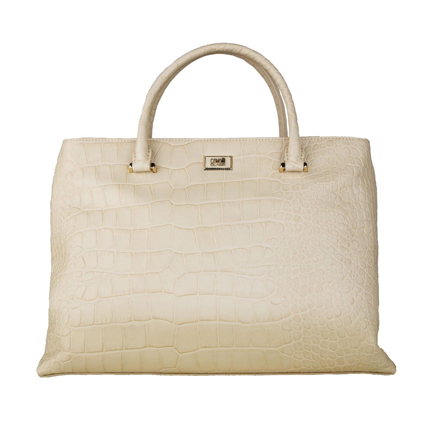 White Calfskin Women Handbag